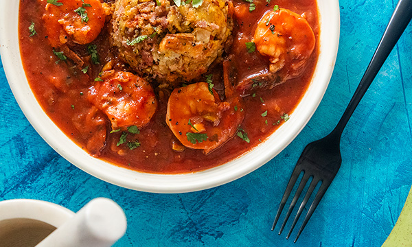 Mofongo con Camarones